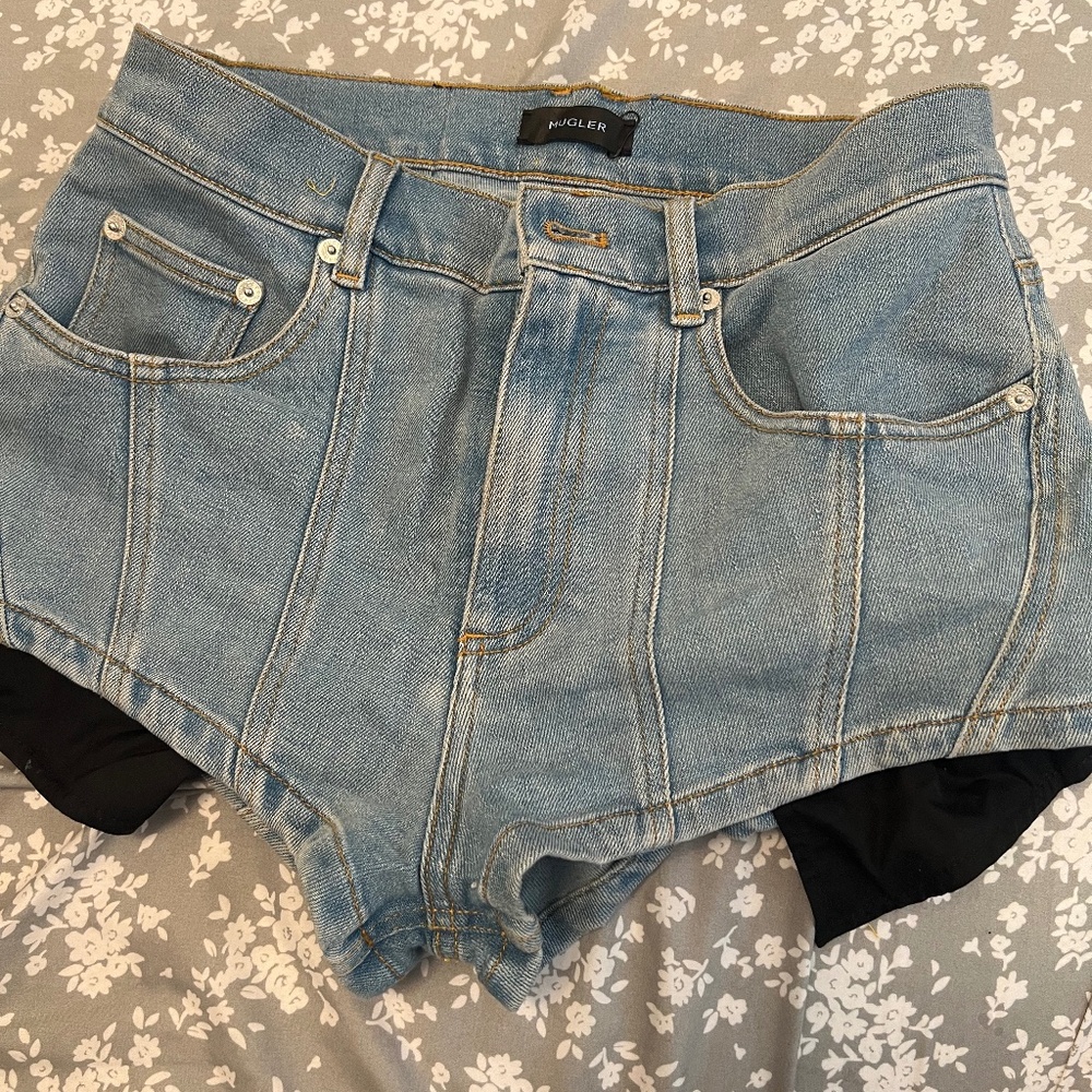 Mugler Denim shorts